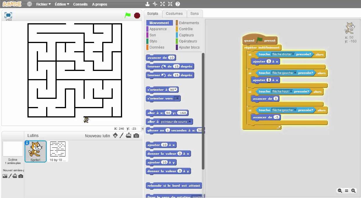 labyrinthe mbot