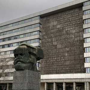Annaberg-Bucholz 2019 - statue de Karl Marx, Chemnitz